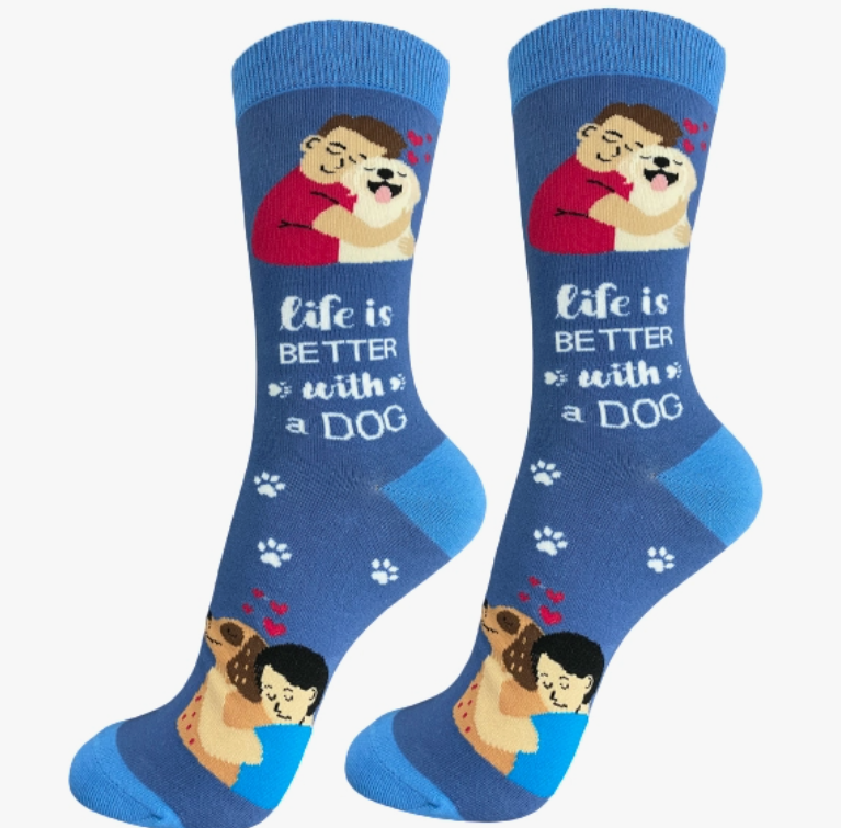 I Love My Dog - Life is Better Socks - Premium Socks from Sock Daddy - Just $9.95! Shop now at Pat's Monograms