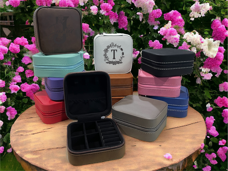 Personalized Travel Jewelry Box - Laser Engraved - Premium Gifts from JDS - Just $12.95! Shop now at Pat's Monograms