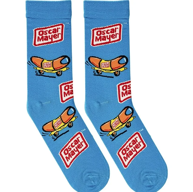 Oscar Meyer Weinermobile Crew Socks - Premium Socks from Crazy Socks - Just $7! Shop now at Pat's Monograms