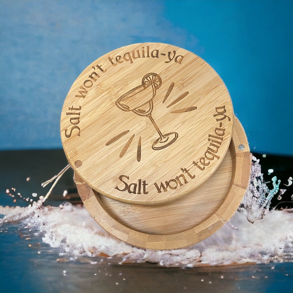Barkeeper's Salt Box - Laser Engraved - Premium Laser Engraved from Totally Bamboo - Just $24.95! Shop now at Pat's Monograms