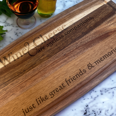 Ageless Companions - 14" Acacia Board - Premium Cutting Boards from Totally Bamboo - Just $24.95! Shop now at Pat's Monograms