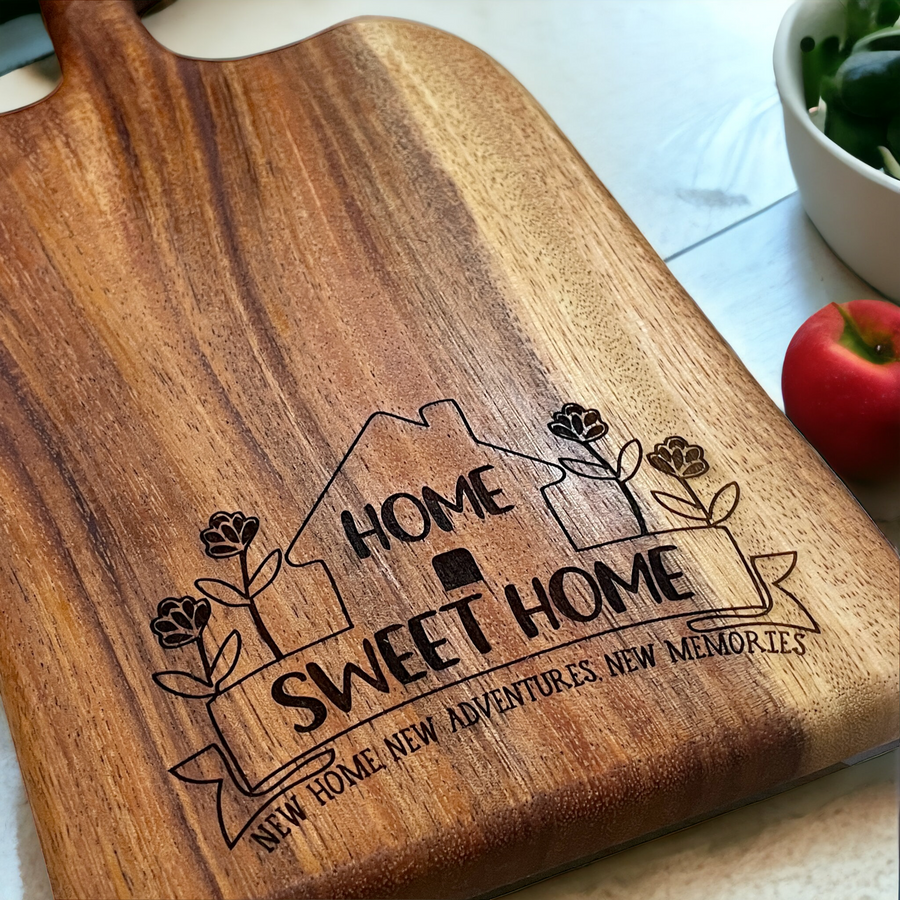 Home Sweet Home Cutting Board - Premium Housewares from Pat's Monograms - Just $45.95! Shop now at Pat's Monograms