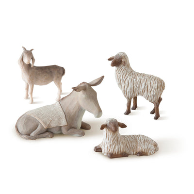 Sheltering Animals for The Holy Family - Premium Figurines from Willow Tree - Just $64.95! Shop now at Pat's Monograms