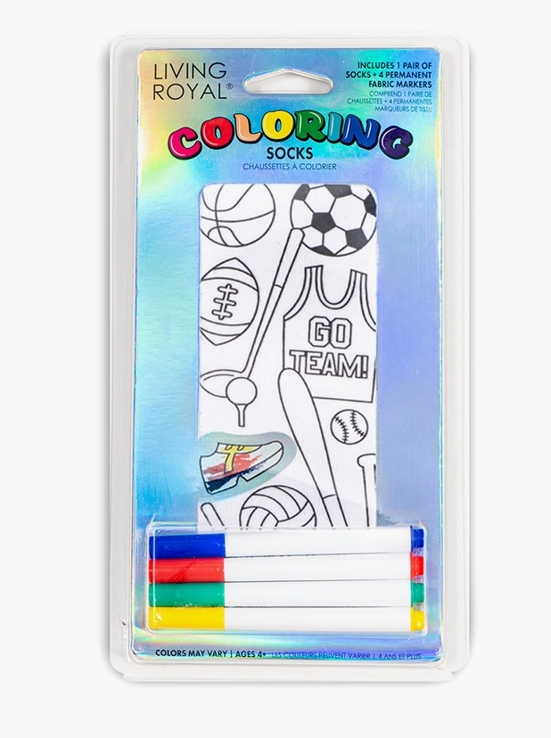 Sports Coloring Socks - Premium Socks from Living Royal - Just $8.95! Shop now at Pat's Monograms