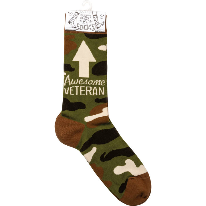 Awesome Veteran Socks - Premium Socks from Primitives by Kathy - Just $10.95! Shop now at Pat's Monograms