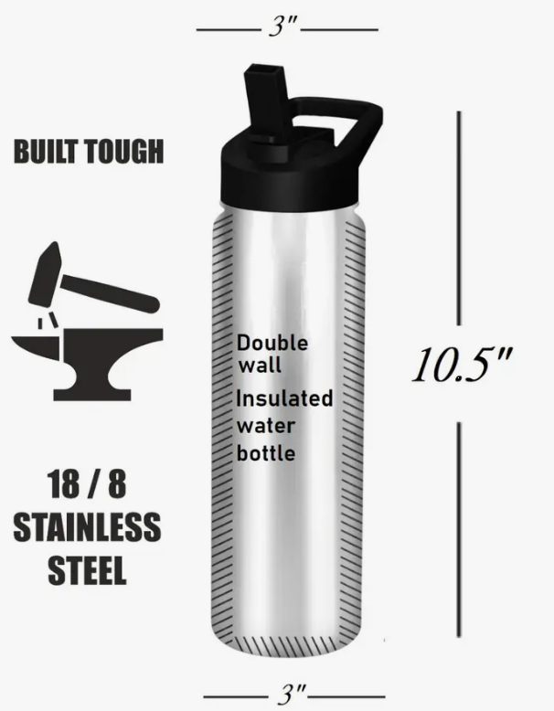 BICHON FRISE   Stainless Steel Water Bottle 24 Oz. SERENGETI - Premium water bottle from E&S Pets - Just $29.99! Shop now at Pat&