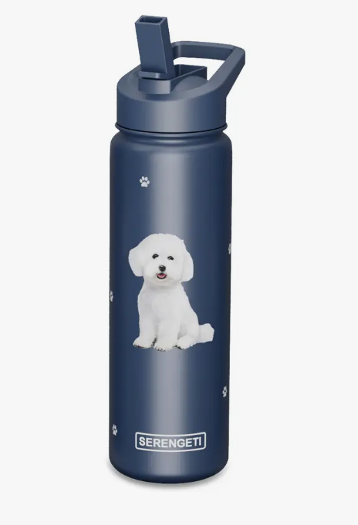 BICHON FRISE   Stainless Steel Water Bottle 24 Oz. SERENGETI - Premium water bottle from E&S Pets - Just $29.99! Shop now at Pat's Monograms