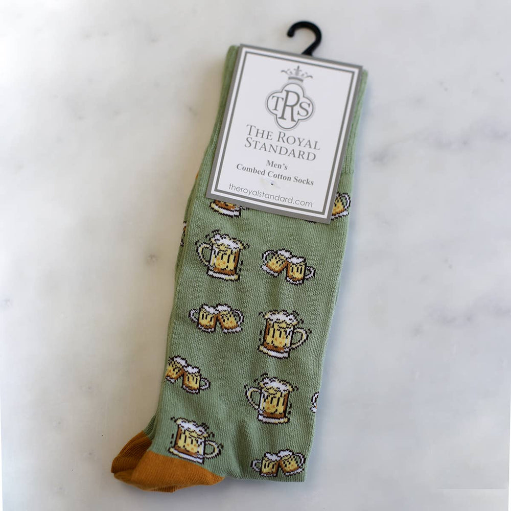 Men's Beer Cheers Socks - Premium Socks from The Royal Standard - Just $9.95! Shop now at Pat's Monograms