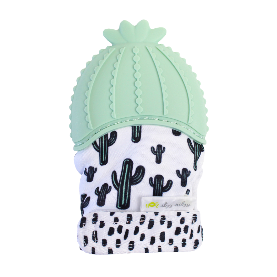 Cactus Itzy Mitt™ Silicone Teething Mitts - Premium Baby Soothers from Itzy Ritzy - Just $8.95! Shop now at Pat's Monograms
