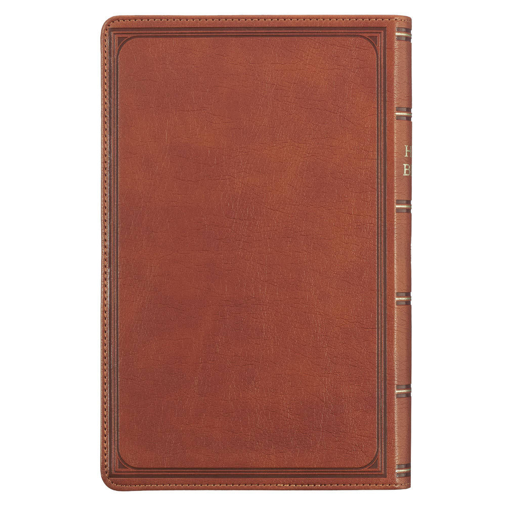 Brown Faux Leather Giant Print King James Bible - Premium Books and Devotionals from Christian Art Gifts - Just $39.99! Shop now at Pat's Monograms