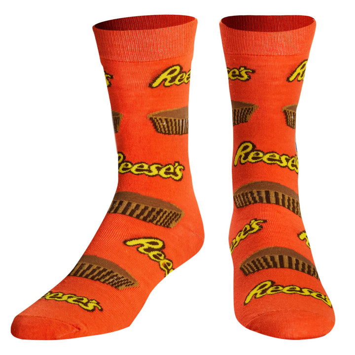 Reese's Cups  - Mens Crew Folded - Premium socks from Crazy Socks - Just $7! Shop now at Pat's Monograms