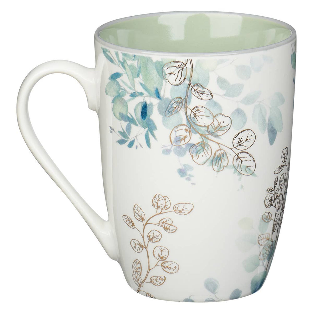 Beautiful in its Time Blue Floral Ceramic Mug - Ecclesiastes - Premium gift item from Christian Art Gifts - Just $9.95! Shop now at Pat's Monograms