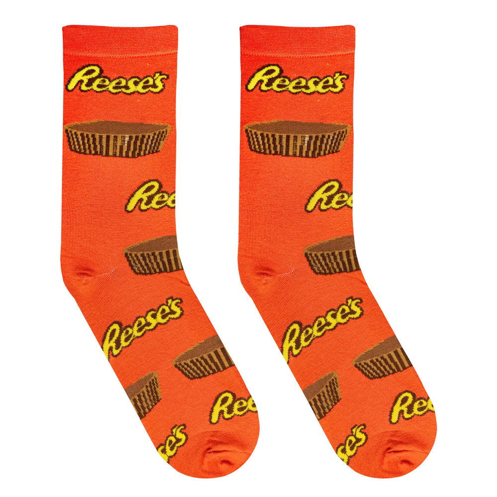 Reese's Cups  - Mens Crew Folded - Premium socks from Crazy Socks - Just $7! Shop now at Pat's Monograms