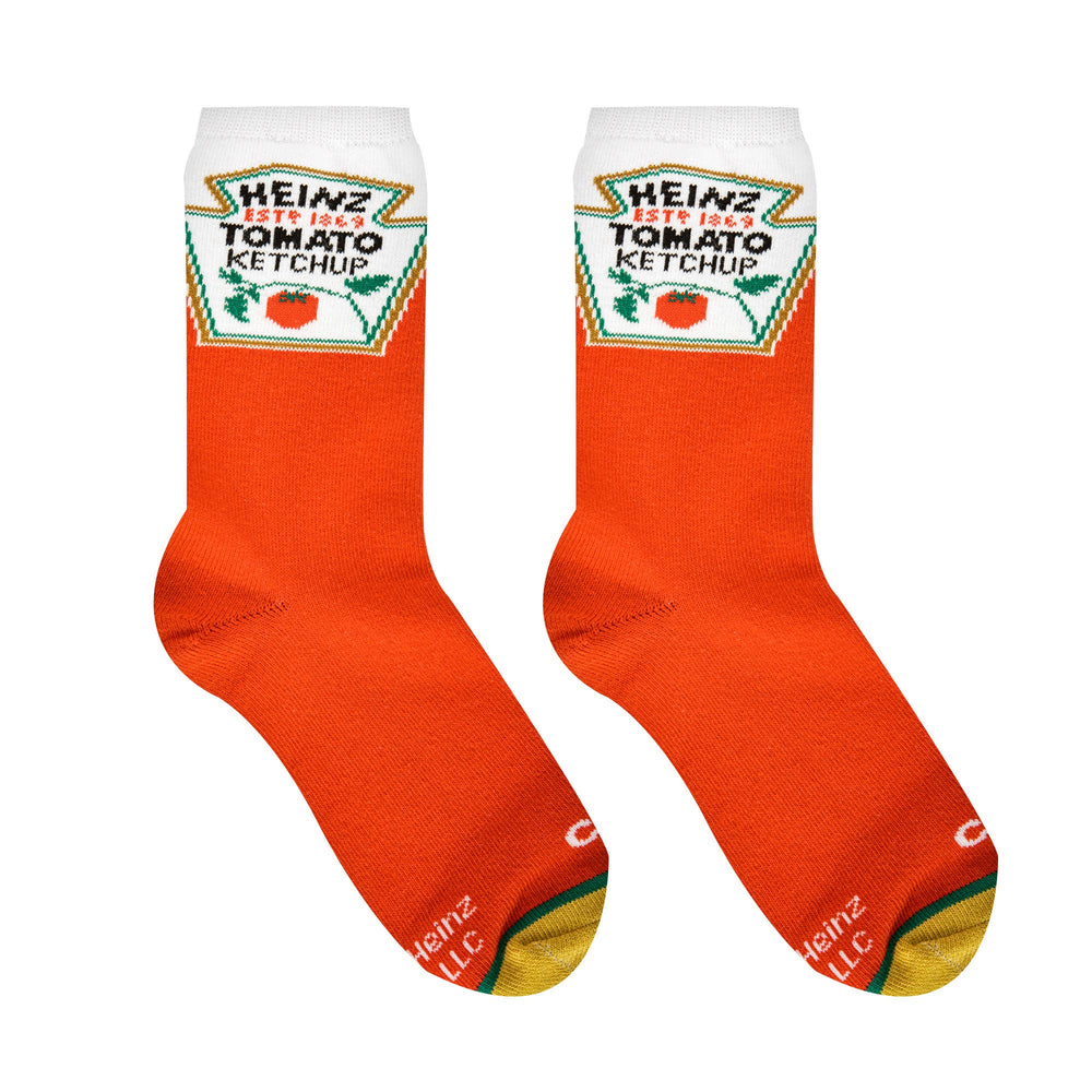 Heinz Ketchup - Kids 7-10 Crew - Premium Socks from Cool Socks - Just $8! Shop now at Pat's Monograms