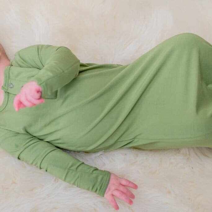 Knotted Gown - Shale Green - Premium  from Sweet Bamboo - Just $38! Shop now at Pat's Monograms