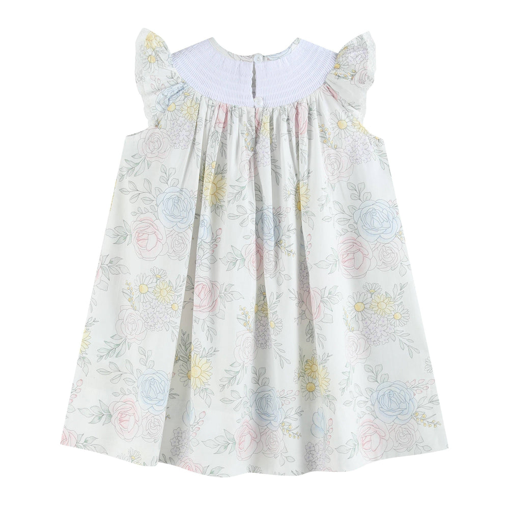 Bouquet Floral Smocked Bishop Dress - Premium Baby & Toddler Dresses from Lil Cactus - Just $36.95! Shop now at Pat's Monograms