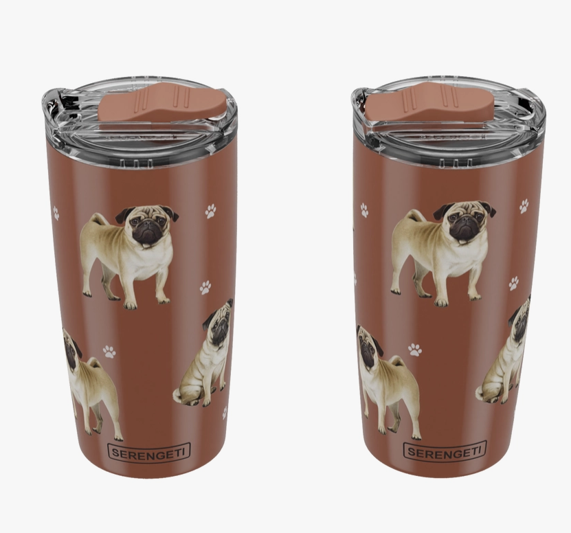 Pug SERENGETI Ultimate 3D Tumbler - Stainless Steel - Premium Tumblers from E&S Pets - Just $27.95! Shop now at Pat's Monograms