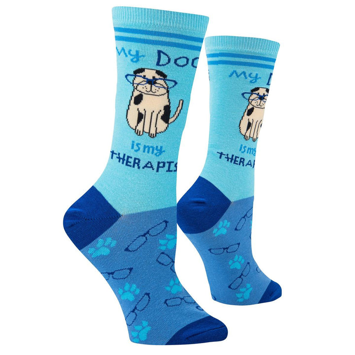 Dog Therapist Cushion Knit Socks - Women - Premium Socks from Cool Socks - Just $9.95! Shop now at Pat's Monograms