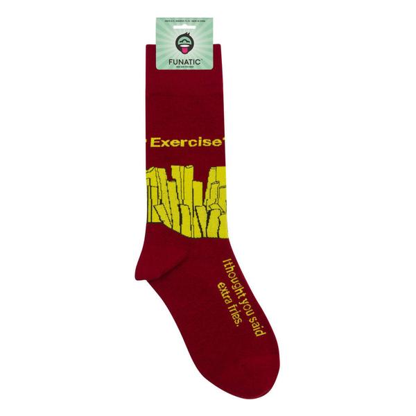 Exercise? I Thought You Said Extra Fries - Premium Socks from funatic - Just $9.95! Shop now at Pat's Monograms