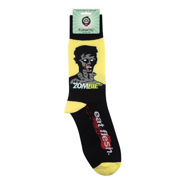 Zombie - Eat Flesh - Premium Socks from funatic - Just $9.95! Shop now at Pat's Monograms