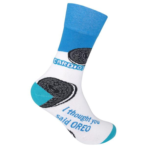 Cardio? I thought you said Oreo - Premium Socks from funatic - Just $9.95! Shop now at Pat&