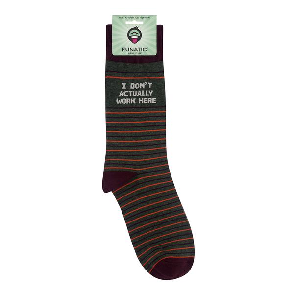 I Don't Actually Work Here Socks - Premium Socks from funatic - Just $12.95! Shop now at Pat's Monograms