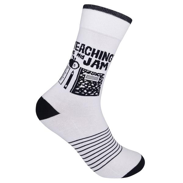 Teaching is My Jam Socks - Premium Socks from funatic - Just $9.95! Shop now at Pat's Monograms