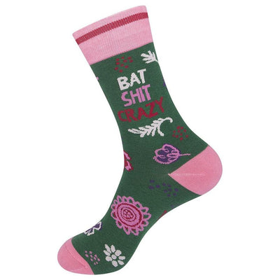Bat Shit Crazy Socks - Premium Socks from funatic - Just $12.95! Shop now at Pat's Monograms