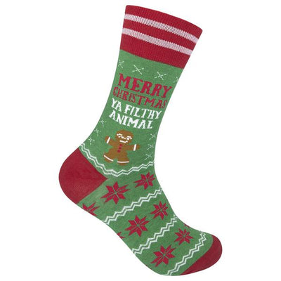 Merry Christmas Ya Filthy Animal Socks - Premium Socks from funatic - Just $9.95! Shop now at Pat's Monograms