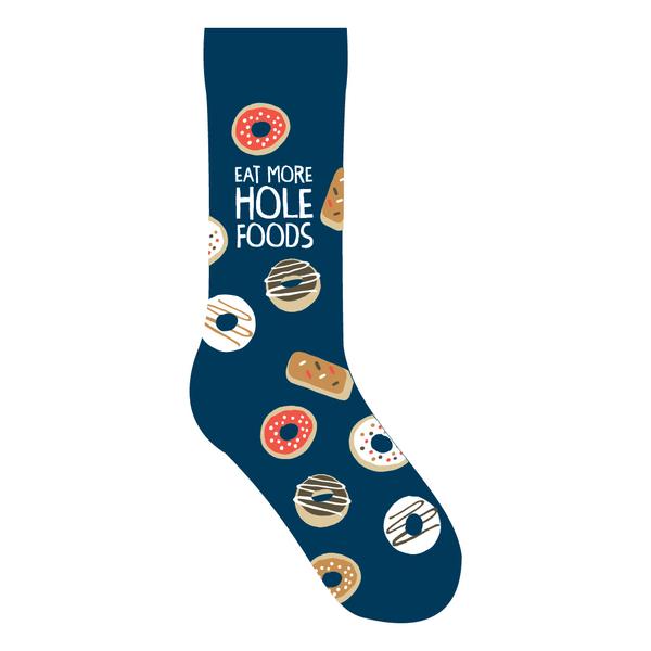 Eat More Hole Foods Socks - Premium Socks from funatic - Just $9.95! Shop now at Pat's Monograms