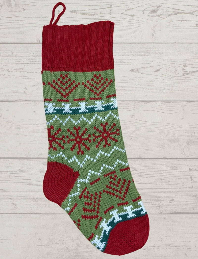 Colorful Knit Christmas Stocking - Premium  from Pippero - Just $12.95! Shop now at Pat&