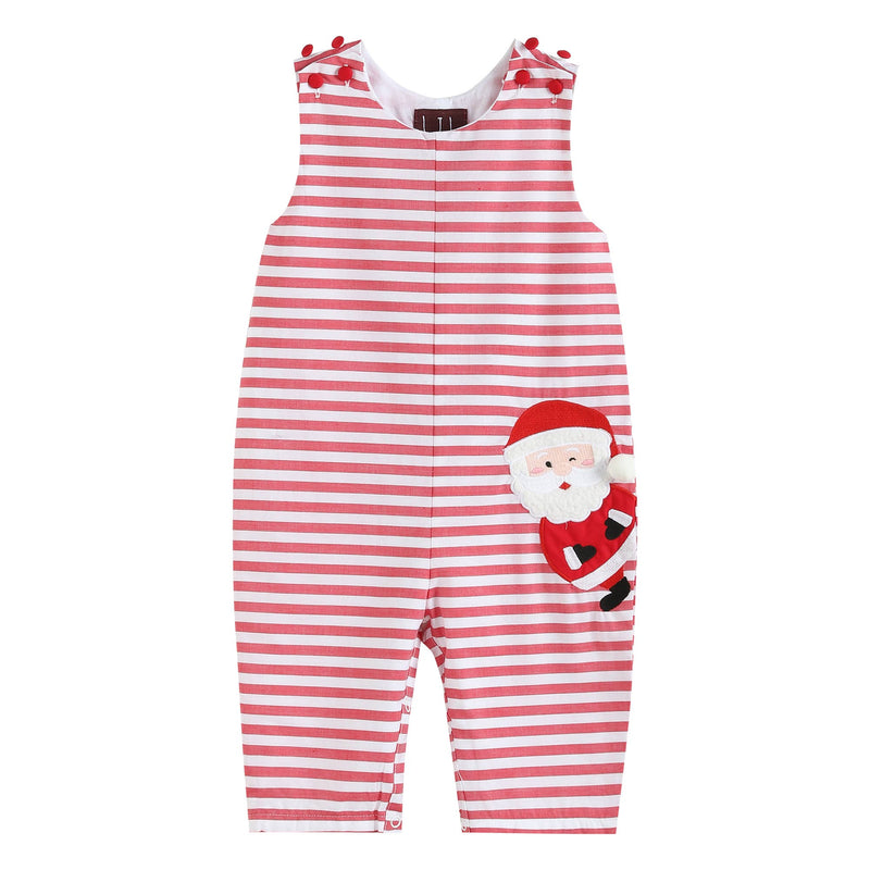 Lil Cactus - Red and White Striped Santa Overalls - Premium Baby & Toddler Outfits from Lil Cactus - Just $32.95! Shop now at Pat&