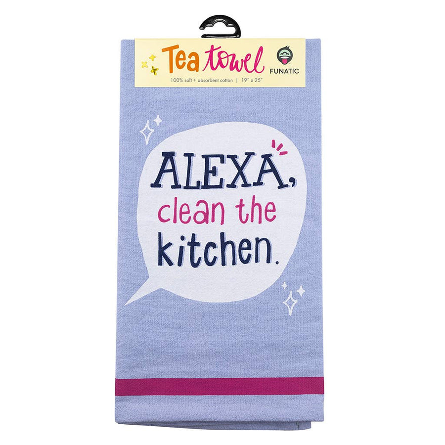 Alexa, Clean The Kitchen Kitchen Tea Towel - Premium Home Textiles from Funatic - Just $14.95! Shop now at Pat's Monograms