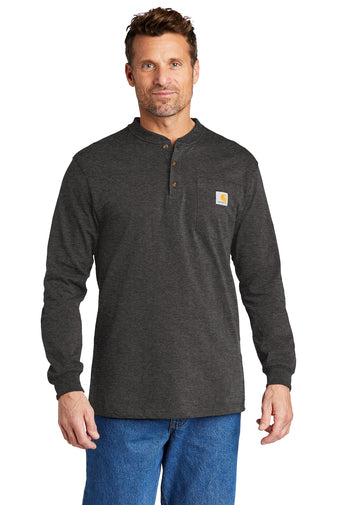 Carhartt® Long Sleeve Henley T-Shirt - Premium Workwear from Carhartt - Just $40.0! Shop now at Pat&