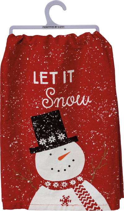 Kitchen Towel - Let It Snow - Premium Kitchen Towel from Primitives by Kathy - Just $8.95! Shop now at Pat's Monograms