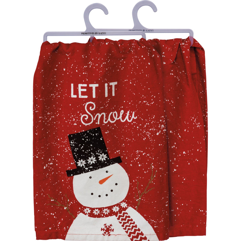 Kitchen Towel - Let It Snow - Premium Kitchen Towel from Primitives by Kathy - Just $8.95! Shop now at Pat&