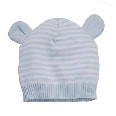 Blue Stripe Knit Hat w/ Ears - Premium Infant Wear from Elegant Baby - Just $12.00! Shop now at Pat's Monograms