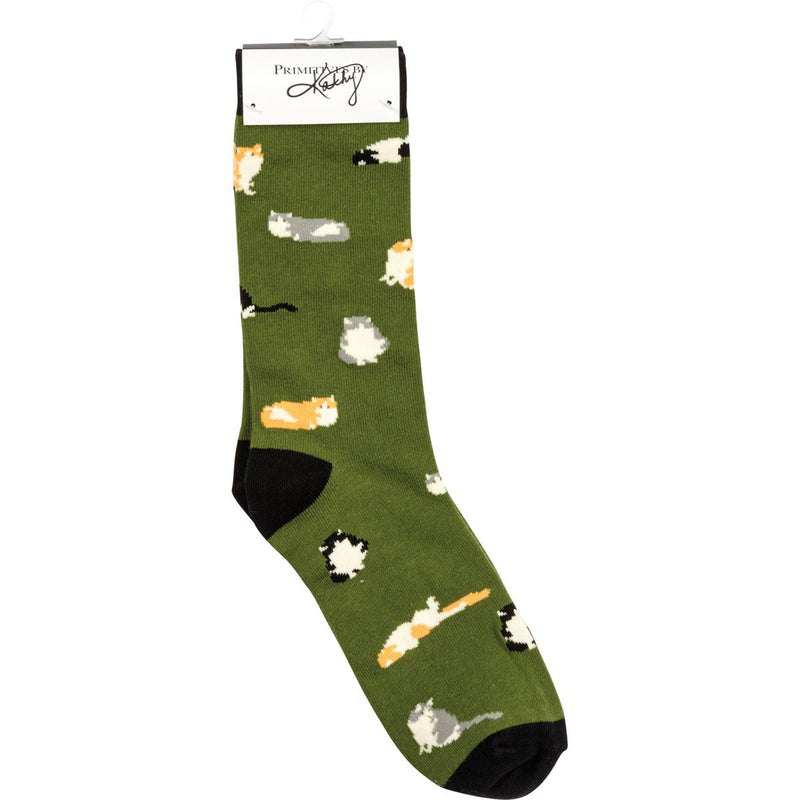 Box Sign & Sock Set - One Cat Away - Premium Socks from Primitives by Kathy - Just $12.95! Shop now at Pat&