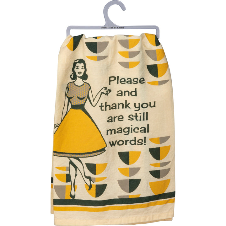 Kitchen Towel - Please Thank You Magical Words - Premium Kitchen Towel from Primitives by Kathy - Just $8.95! Shop now at Pat's Monograms