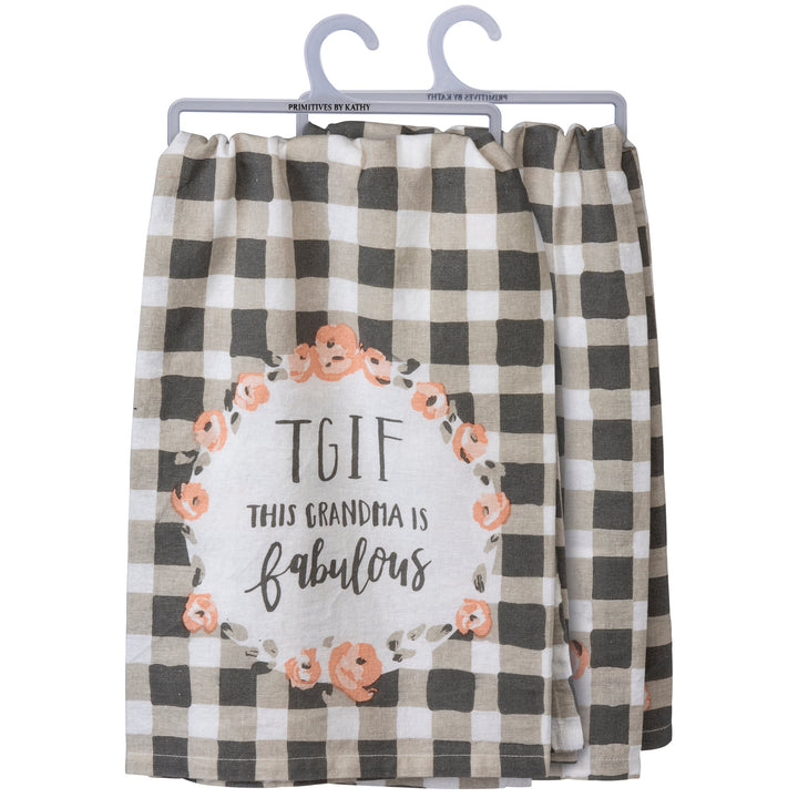 Kitchen Towel - This Grandma is Fabulous - Premium Kitchen Towel from Primitives by Kathy - Just $8.95! Shop now at Pat's Monograms