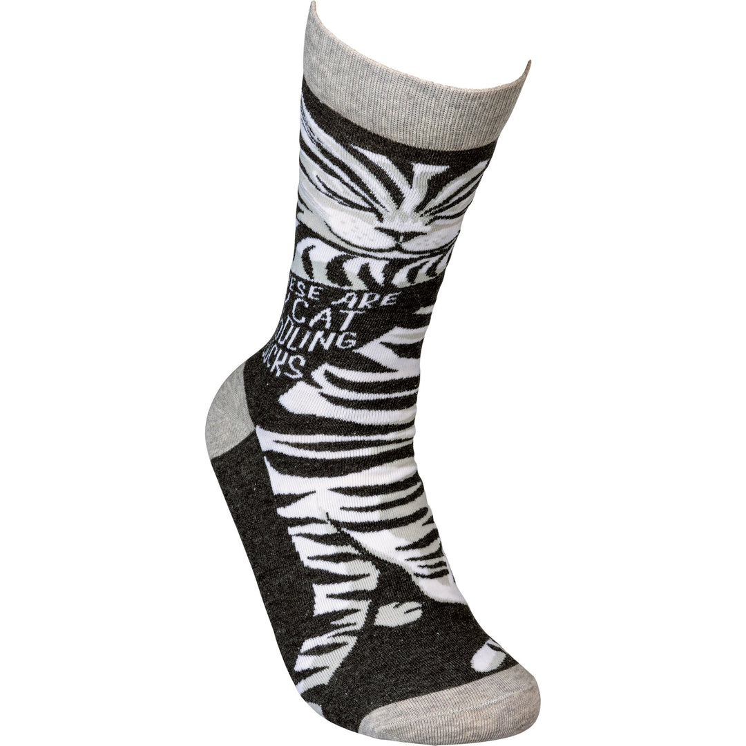 Socks - These Are My Cat Cuddling Socks - Premium Socks from Primitives by Kathy - Just $7.95! Shop now at Pat's Monograms