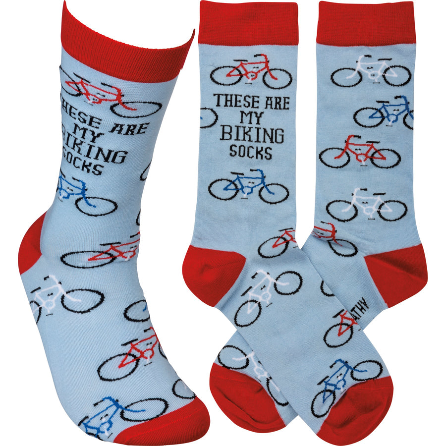 Socks - These Are My Biking Socks - Premium Socks from Primitives by Kathy - Just $7.95! Shop now at Pat's Monograms