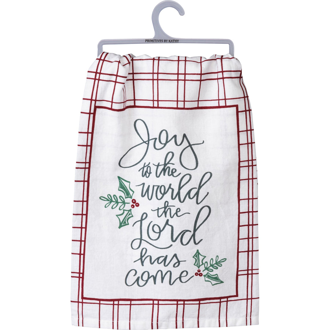 Kitchen Towel - Joy to The World - Premium Kitchen Towel from Primitives by Kathy - Just $8.95! Shop now at Pat's Monograms