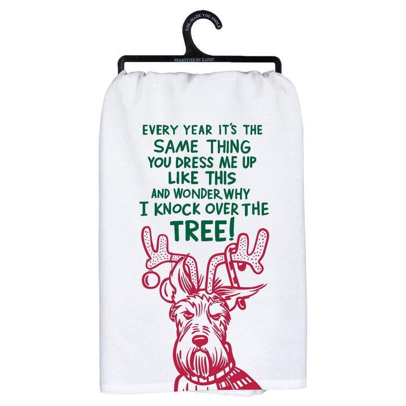 Kitchen Towel - Why I Knock Over The Tree - Premium Kitchen Towel from Primitives by Kathy - Just $8.95! Shop now at Pat&
