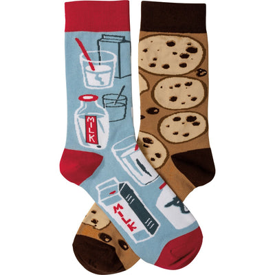 Socks - Milk & Cookies - Premium Socks from Primitives by Kathy - Just $7.95! Shop now at Pat's Monograms