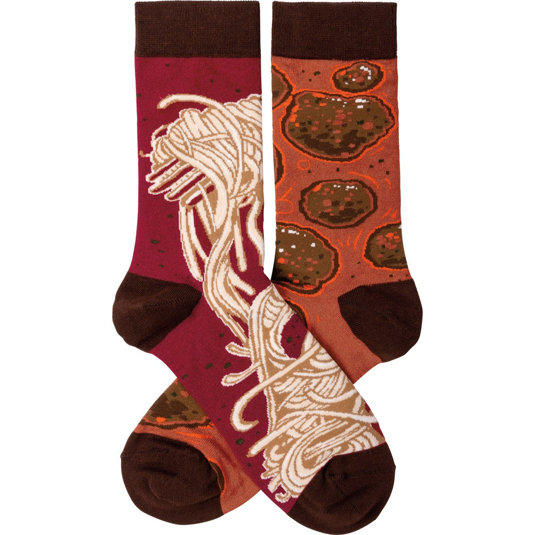 Socks - Spaghetti & Meatballs - Premium Socks from Primitives by Kathy - Just $7.95! Shop now at Pat's Monograms