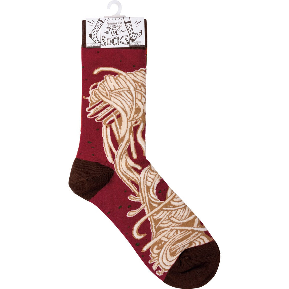 Socks - Spaghetti & Meatballs - Premium Socks from Primitives by Kathy - Just $7.95! Shop now at Pat's Monograms