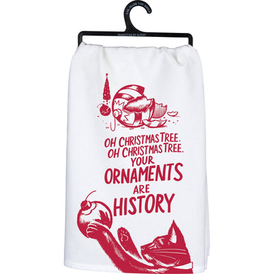 Kitchen Towel - Your Ornaments Are History - Premium Kitchen Towel from Primitives by Kathy - Just $8.95! Shop now at Pat's Monograms