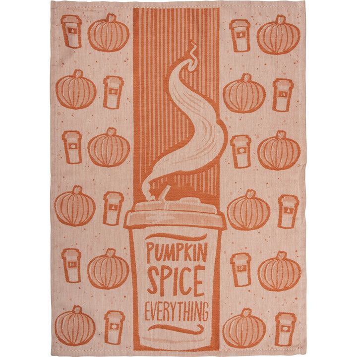 Kitchen Towel - Pumpkin Spice Everything - Premium Kitchen Towel from Primitives by Kathy - Just $8.95! Shop now at Pat's Monograms