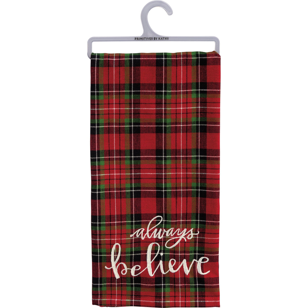 Kitchen Towel - Always Believe - Premium Kitchen Towel from Primitives by Kathy - Just $8.95! Shop now at Pat's Monograms